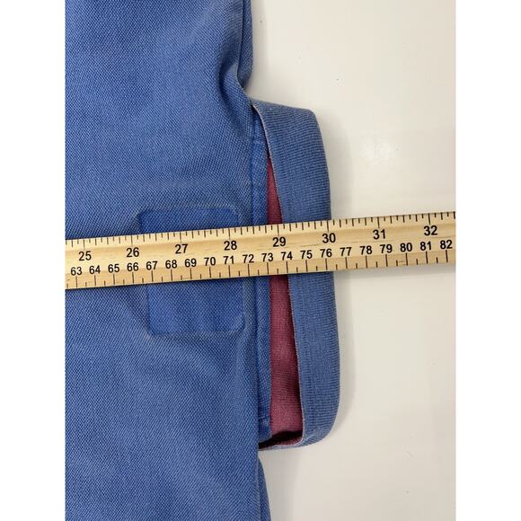 Vintage Mens Shirt Size Medium Pacific Coast Highway Blue Short Sleeve Polo - Picture 11 of 12